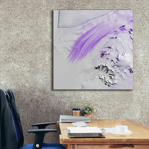 Image of 'Earth as Art: Slessor Glacier,' Canvas Wall Art,37 x 37