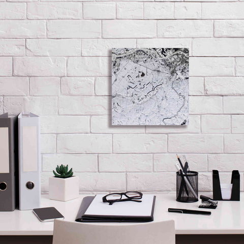 Image of 'Earth as Art: Etched in Snow,' Canvas Wall Art,12 x 12