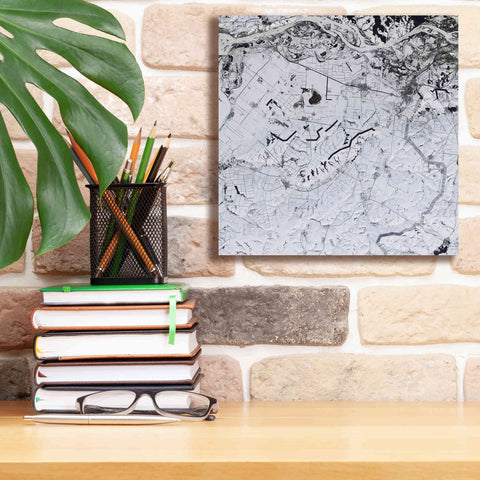 Image of 'Earth as Art: Etched in Snow,' Canvas Wall Art,12 x 12