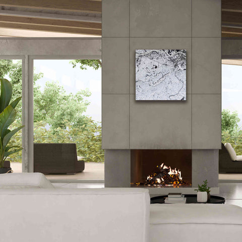 Image of 'Earth as Art: Etched in Snow,' Canvas Wall Art,26 x 26