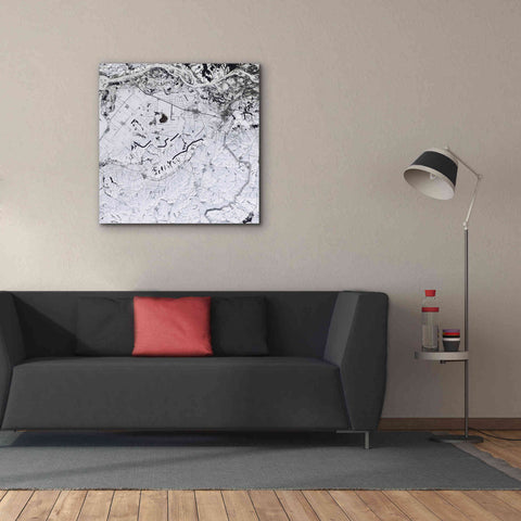 Image of 'Earth as Art: Etched in Snow,' Canvas Wall Art,37 x 37