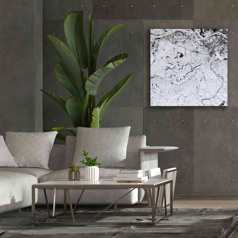 Image of 'Earth as Art: Etched in Snow,' Canvas Wall Art,37 x 37