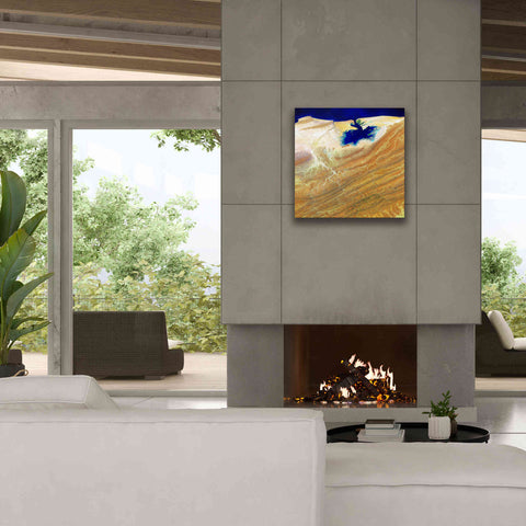 Image of 'Earth as Art: Ink Stain,' Canvas Wall Art,26 x 26