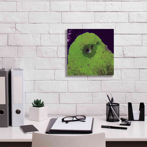 Image of 'Earth as Art: Mount Taranaki,' Canvas Wall Art,12 x 12