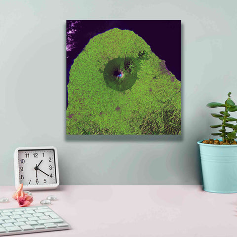 Image of 'Earth as Art: Mount Taranaki,' Canvas Wall Art,12 x 12