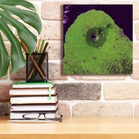 Image of 'Earth as Art: Mount Taranaki,' Canvas Wall Art,12 x 12