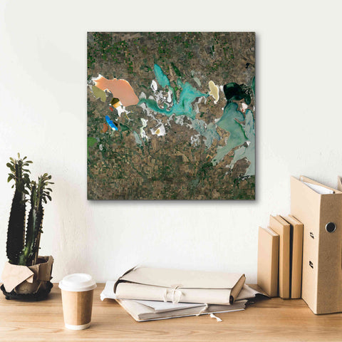 Image of 'Earth as Art: Putrid Sea,' Canvas Wall Art,18 x 18