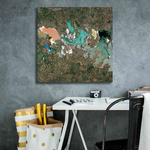 Image of 'Earth as Art: Putrid Sea,' Canvas Wall Art,26 x 26