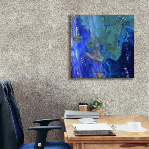 Image of 'Earth as Art: Earth's Aquarium,' Canvas Wall Art,26 x 26