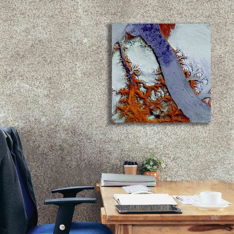 Image of 'Earth as Art: Petermann Glacier,' Canvas Wall Art,26 x 26