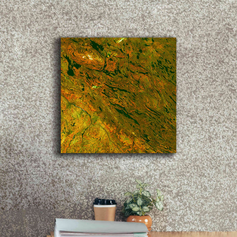 Image of 'Earth as Art: Rock Folding,' Canvas Wall Art,18 x 18