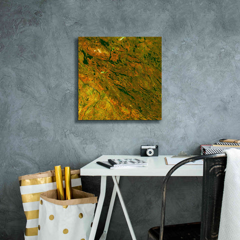 Image of 'Earth as Art: Rock Folding,' Canvas Wall Art,18 x 18