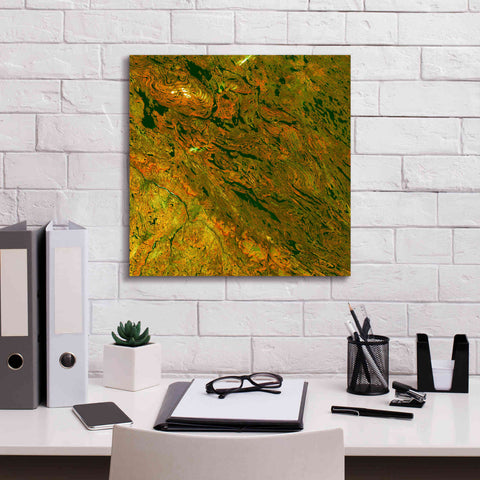 Image of 'Earth as Art: Rock Folding,' Canvas Wall Art,18 x 18