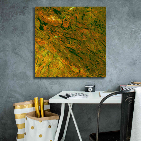 Image of 'Earth as Art: Rock Folding,' Canvas Wall Art,26 x 26