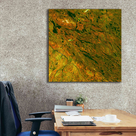 Image of 'Earth as Art: Rock Folding,' Canvas Wall Art,37 x 37
