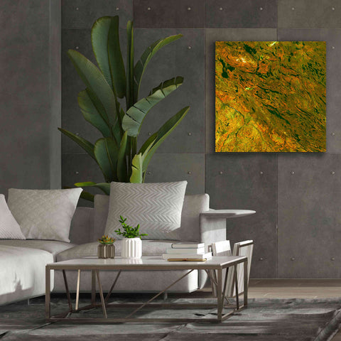 Image of 'Earth as Art: Rock Folding,' Canvas Wall Art,37 x 37