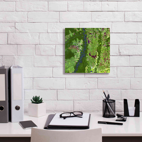 Image of 'Earth as Art: Oxbows in Bolivia,' Canvas Wall Art,12 x 12