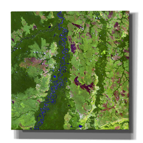 Image of 'Earth as Art: Oxbows in Bolivia,' Canvas Wall Art,12x12x1.1x0,18x18x1.1x0,26x26x1.74x0,37x37x1.74x0