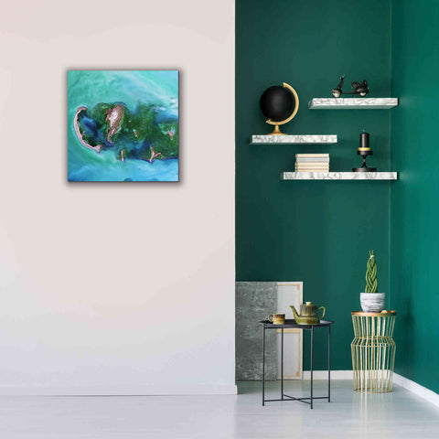 Image of 'Earth as Art: Caspian Scour,' Canvas Wall Art,26 x 26