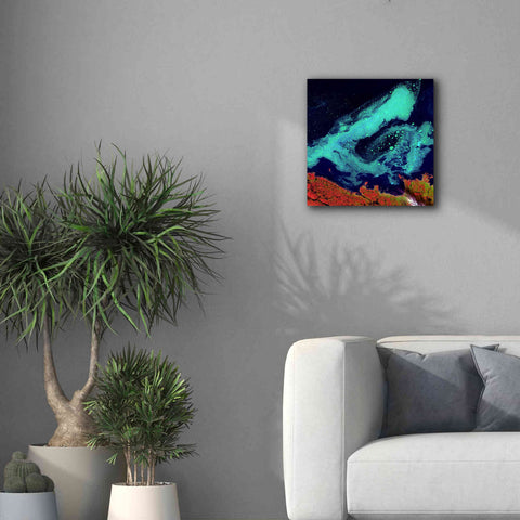 Image of 'Earth as Art: Icy Vortex,' Canvas Wall Art,18 x 18