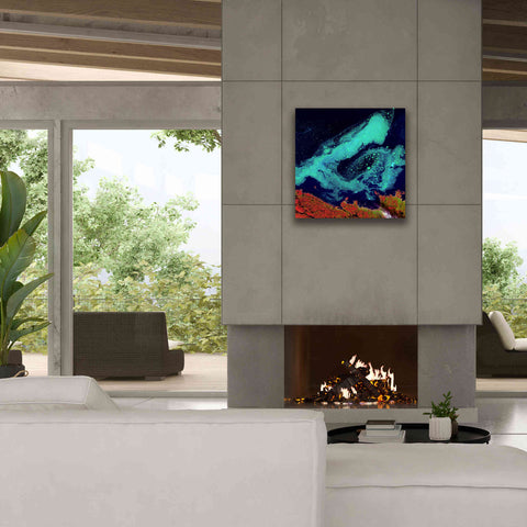 Image of 'Earth as Art: Icy Vortex,' Canvas Wall Art,26 x 26