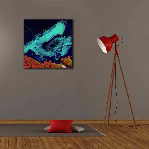 Image of 'Earth as Art: Icy Vortex,' Canvas Wall Art,26 x 26