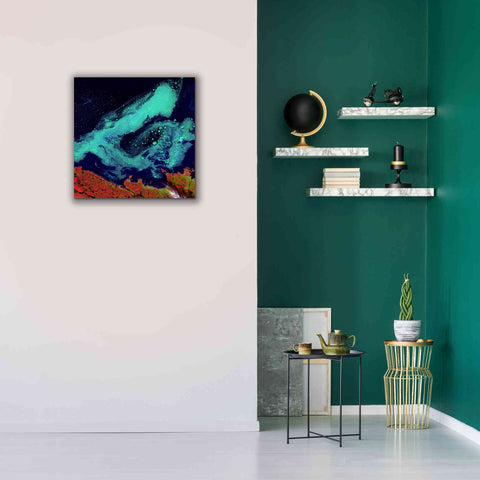 Image of 'Earth as Art: Icy Vortex,' Canvas Wall Art,26 x 26