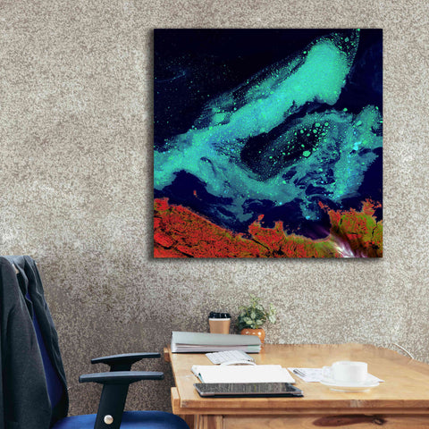 Image of 'Earth as Art: Icy Vortex,' Canvas Wall Art,37 x 37