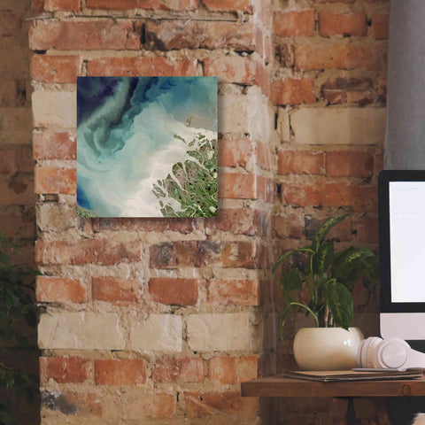 Image of 'Earth as Art: Mackenzie Meets Beaufort,' Canvas Wall Art,12 x 12