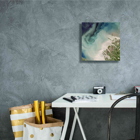 Image of 'Earth as Art: Mackenzie Meets Beaufort,' Canvas Wall Art,12 x 12