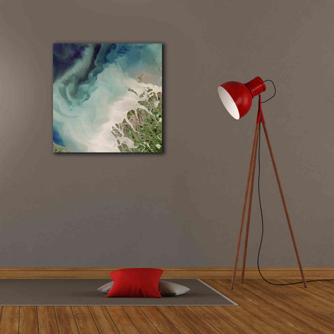 Image of 'Earth as Art: Mackenzie Meets Beaufort,' Canvas Wall Art,26 x 26