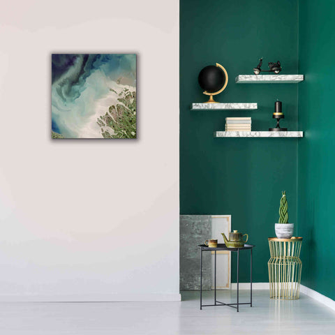 Image of 'Earth as Art: Mackenzie Meets Beaufort,' Canvas Wall Art,26 x 26