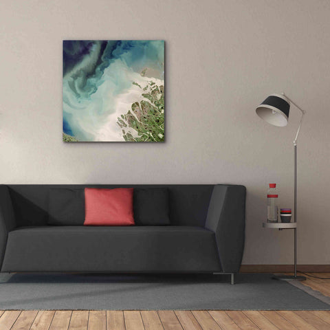 Image of 'Earth as Art: Mackenzie Meets Beaufort,' Canvas Wall Art,37 x 37