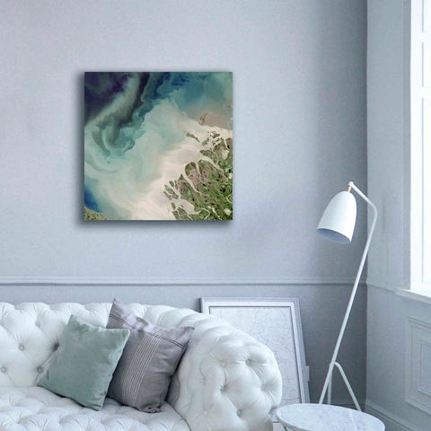 Image of 'Earth as Art: Mackenzie Meets Beaufort,' Canvas Wall Art,37 x 37