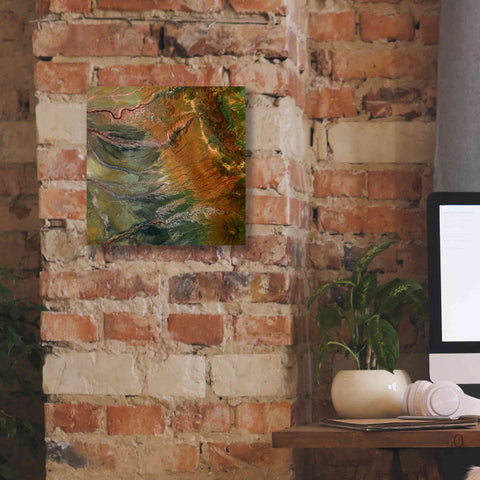 Image of 'Earth as Art: Moody Carvings,' Canvas Wall Art,12 x 12