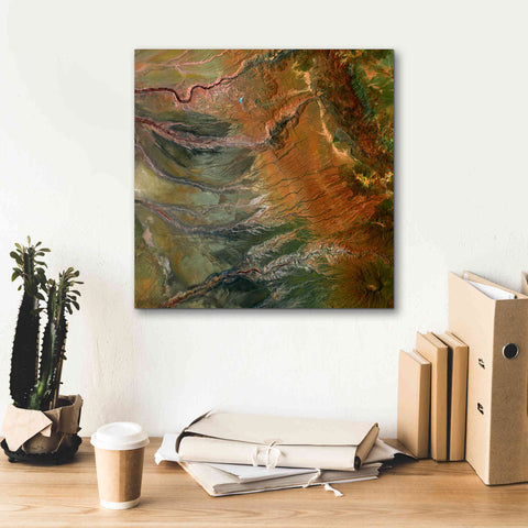 Image of 'Earth as Art: Moody Carvings,' Canvas Wall Art,18 x 18