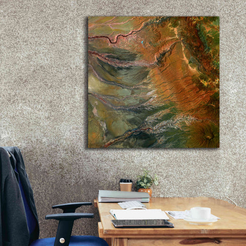Image of 'Earth as Art: Moody Carvings,' Canvas Wall Art,37 x 37