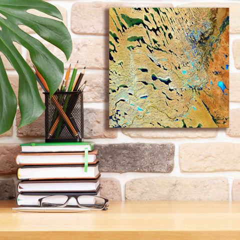 Image of 'Earth as Art: Parallel Dunes,' Canvas Wall Art,12 x 12