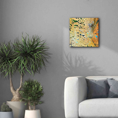 Image of 'Earth as Art: Parallel Dunes,' Canvas Wall Art,18 x 18