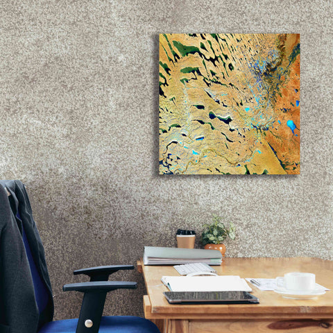 Image of 'Earth as Art: Parallel Dunes,' Canvas Wall Art,26 x 26