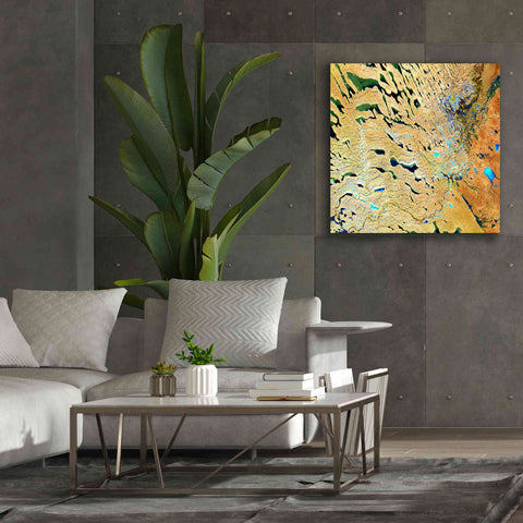 Image of 'Earth as Art: Parallel Dunes,' Canvas Wall Art,37 x 37