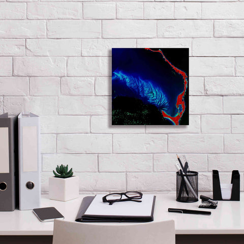 Image of 'Earth as Art: Shoal Complex,' Canvas Wall Art,12 x 12