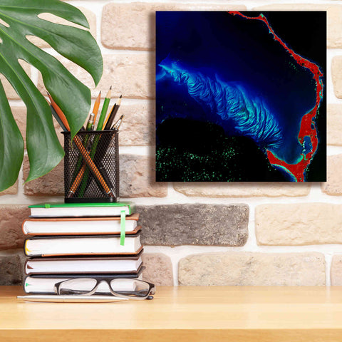 Image of 'Earth as Art: Shoal Complex,' Canvas Wall Art,12 x 12