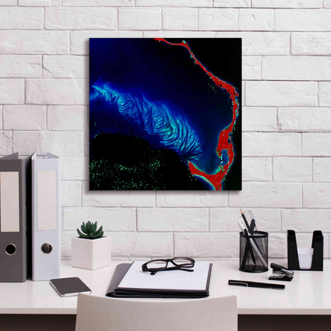 Image of 'Earth as Art: Shoal Complex,' Canvas Wall Art,18 x 18