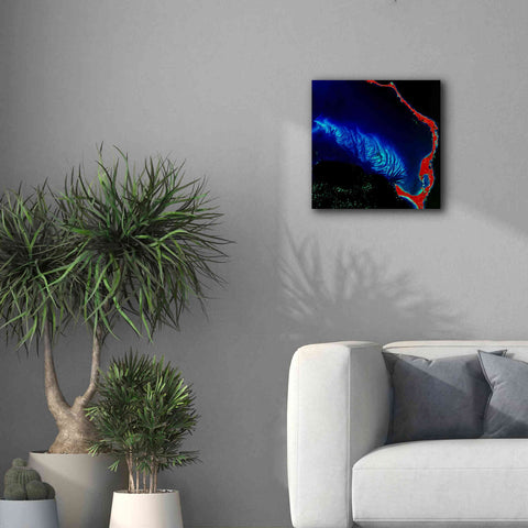 Image of 'Earth as Art: Shoal Complex,' Canvas Wall Art,18 x 18