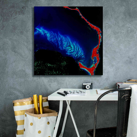 Image of 'Earth as Art: Shoal Complex,' Canvas Wall Art,26 x 26