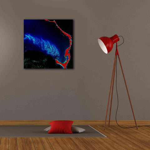 Image of 'Earth as Art: Shoal Complex,' Canvas Wall Art,26 x 26