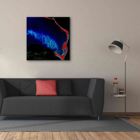 Image of 'Earth as Art: Shoal Complex,' Canvas Wall Art,37 x 37