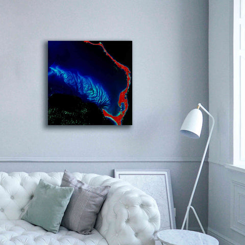 Image of 'Earth as Art: Shoal Complex,' Canvas Wall Art,37 x 37