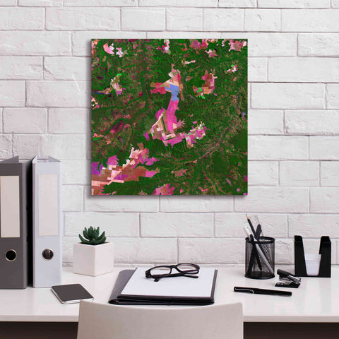 Image of 'Earth as Art: Southwestern Abstract,' Canvas Wall Art,18 x 18